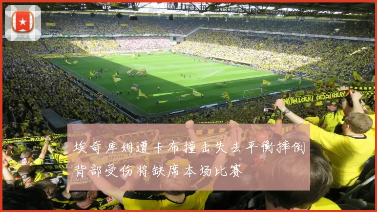 埃奇库姆遭卡布撞击失去平衡摔倒背部受伤将缺席本场比赛